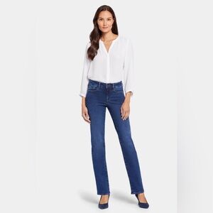 NYJD Marilyn Straight Leg Denim Jeans Women’s Medium Wash 8 Lift Tuck Technology